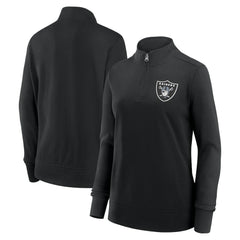Logo Athletic Women's Velocity Quarter-Zip Jacket - Las Vegas Raiders