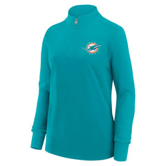 Logo Athletic Women's Velocity Quarter-Zip Jacket - Miami Dolphins