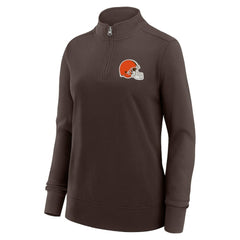 Logo Athletic Women's Velocity Quarter-Zip Jacket - Cleveland Browns