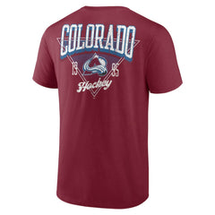 NHL Burgundy Colorado Avalanche Logo Athletic Never Over T-Shirt