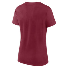NHL Burgundy Colorado Avalanche Logo Athletic Women's Launch Scoop Neck T-Shirt