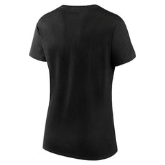 NHL Black Los Angeles Kings Logo Athletic Women's Launch Scoop Neck T-Shirt