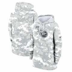 Women's 2024 Salute To Service Club Fleece Oversized Pullover Hoodie - Tennessee Titans
