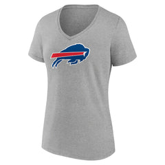 Josh Allen Women's Icon Player Name & Number V-Neck T-Shirt - Buffalo Bills