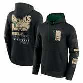 NBA Milwaukee Bucks Game Time Crossover Pullover Hoodie