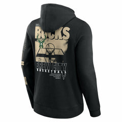 NBA Milwaukee Bucks Game Time Crossover Pullover Hoodie