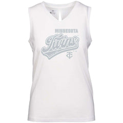 MLB Minnesota Twins Levelwear Women's Paisley Sweep V-Neck Tank Top