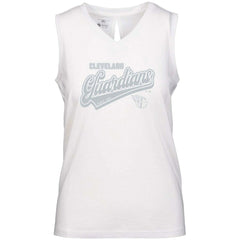 MLB Cleveland Guardians Levelwear Women's Paisley Sweep V-Neck Tank Top