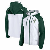 NBA Milwaukee Bucks Women's Anorak Raglan Full-Zip Hoodie Jacket