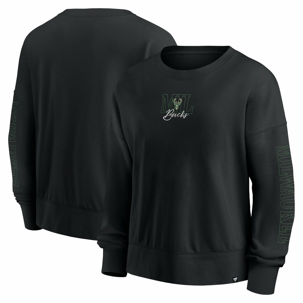 NBA Milwaukee Bucks Women's Oversized Game Day Pullover Sweatshirt