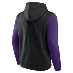 NBA Sacramento Kings Logo Athletic Outline Colorblock Pullover Hoodie