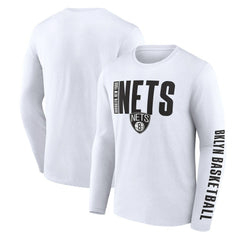 NBA Brooklyn Nets Logo Athletic Vision Long Sleeve T-Shirt