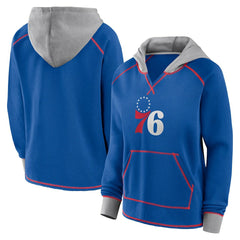 NBA Philadelphia 76ers Logo Athletic Women's Boom Pullover Hoodie