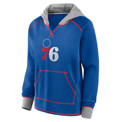 NBA Philadelphia 76ers Logo Athletic Women's Boom Pullover Hoodie