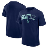 NHL Navy Seattle Kraken Fanatics Elevated Pima T-Shirt