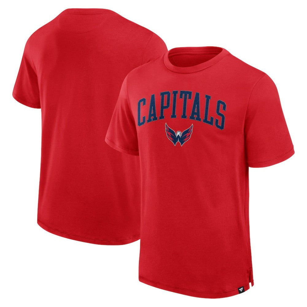 NHL Red Washington Capitals Fanatics Elevated Pima T-Shirt