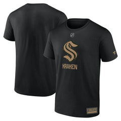 NHL Black Seattle Kraken Fanatics 2024 Military Appreciation T-Shirt