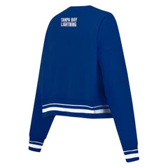 NHL Blue Tampa Bay Lightning Pro Standard Women's Area Code Cropped Pullover Sweatshirt