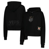 NHL Black Vegas Golden Knights Pro Standard Women's Jewels Cropped Pullover Hoodie