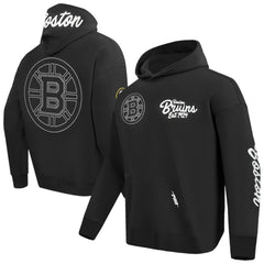 NHL Black Boston Bruins Pro Standard Paint the City Pullover Hoodie