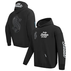 NHL Black Seattle Kraken Pro Standard Paint the City Pullover Hoodie