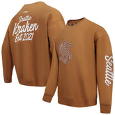 NHL Brown Seattle Kraken Pro Standard Paint the City Pullover Sweatshirt