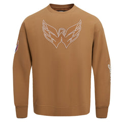 NHL Brown Washington Capitals Pro Standard Paint the City Pullover Sweatshirt