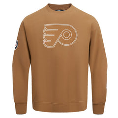 NHL Brown Philadelphia Flyers Pro Standard Paint the City Pullover Sweatshirt