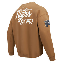 NHL Brown Philadelphia Flyers Pro Standard Paint the City Pullover Sweatshirt