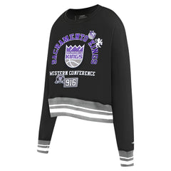 NBA Sacramento Kings Pro Standard Women's Area Code Cropped Pullover Sweatshirt