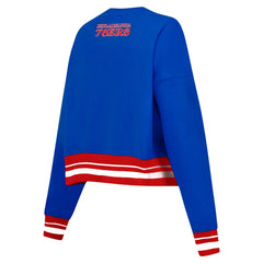 NBA Philadelphia 76ers Pro Standard Women's Area Code Cropped Pullover Sweatshirt