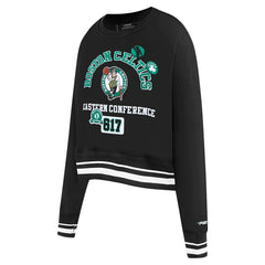 NBA Boston Celtics Pro Standard Women's Area Code Cropped Pullover Sweatshirt