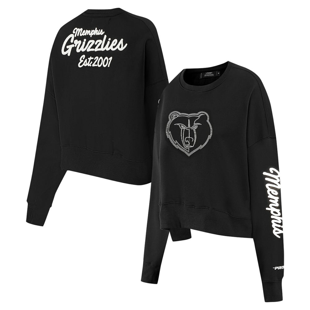 NBA Memphis Grizzlies Pro Standard Women's Paint The City Cropped Pullover Sweatshirt