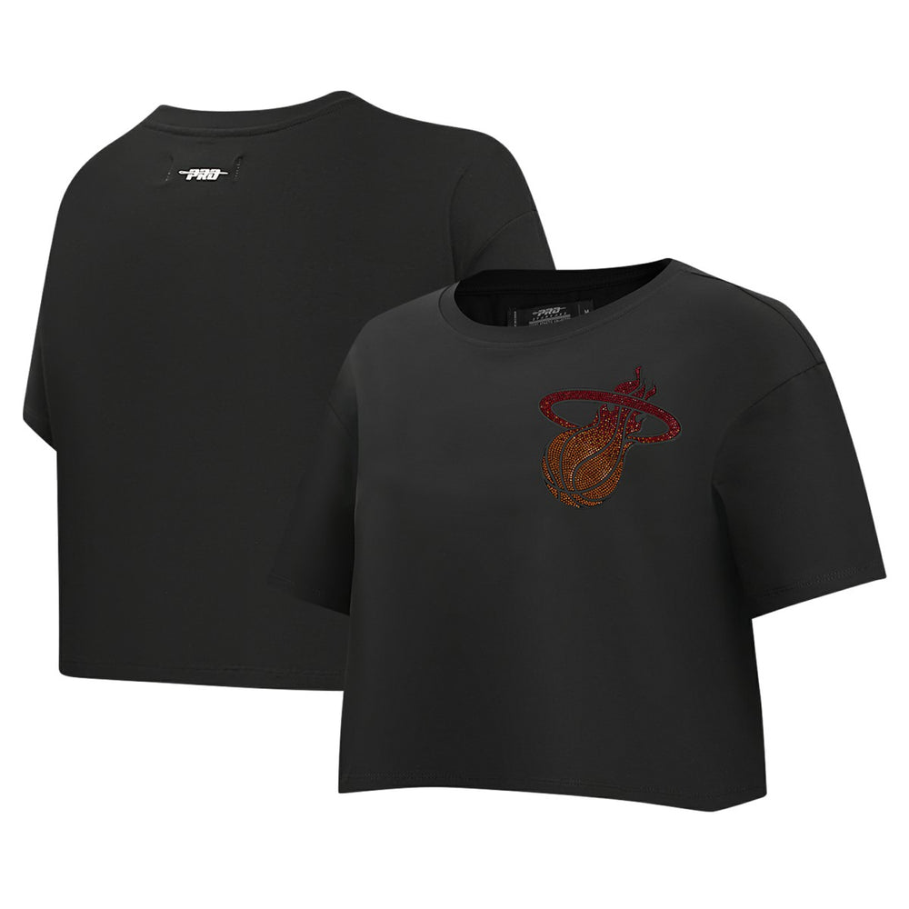 NBA Miami Heat Pro Standard Women's Jewels Boxy Cropped T-Shirt