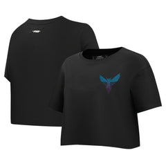 NBA Charlotte Hornets Pro Standard Women's Jewels Boxy Cropped T-Shirt