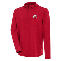 MLB Cincinnati Reds Antigua Tidy Quarter-Zip Hoodie