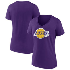 NBA Los Angeles Lakers Women's Primary Logo V-Neck T-Shirt