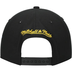 NHL Black Nashville Predators Mitchell & Ness Core Team Script 2.0 Snapback Hat