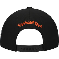 NHL Black Philadelphia Flyers Mitchell & Ness Core Team Script 2.0 Snapback Hat