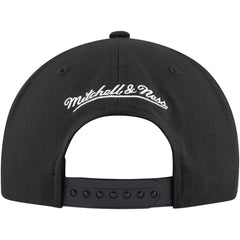 NHL Black Pittsburgh Penguins Mitchell & Ness Core Team Script 2.0 Snapback Hat