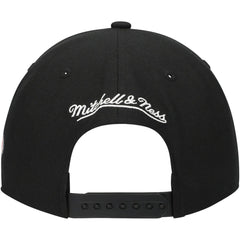 NHL Black Carolina Hurricanes Mitchell & Ness Core Team Script 2.0 Snapback Hat