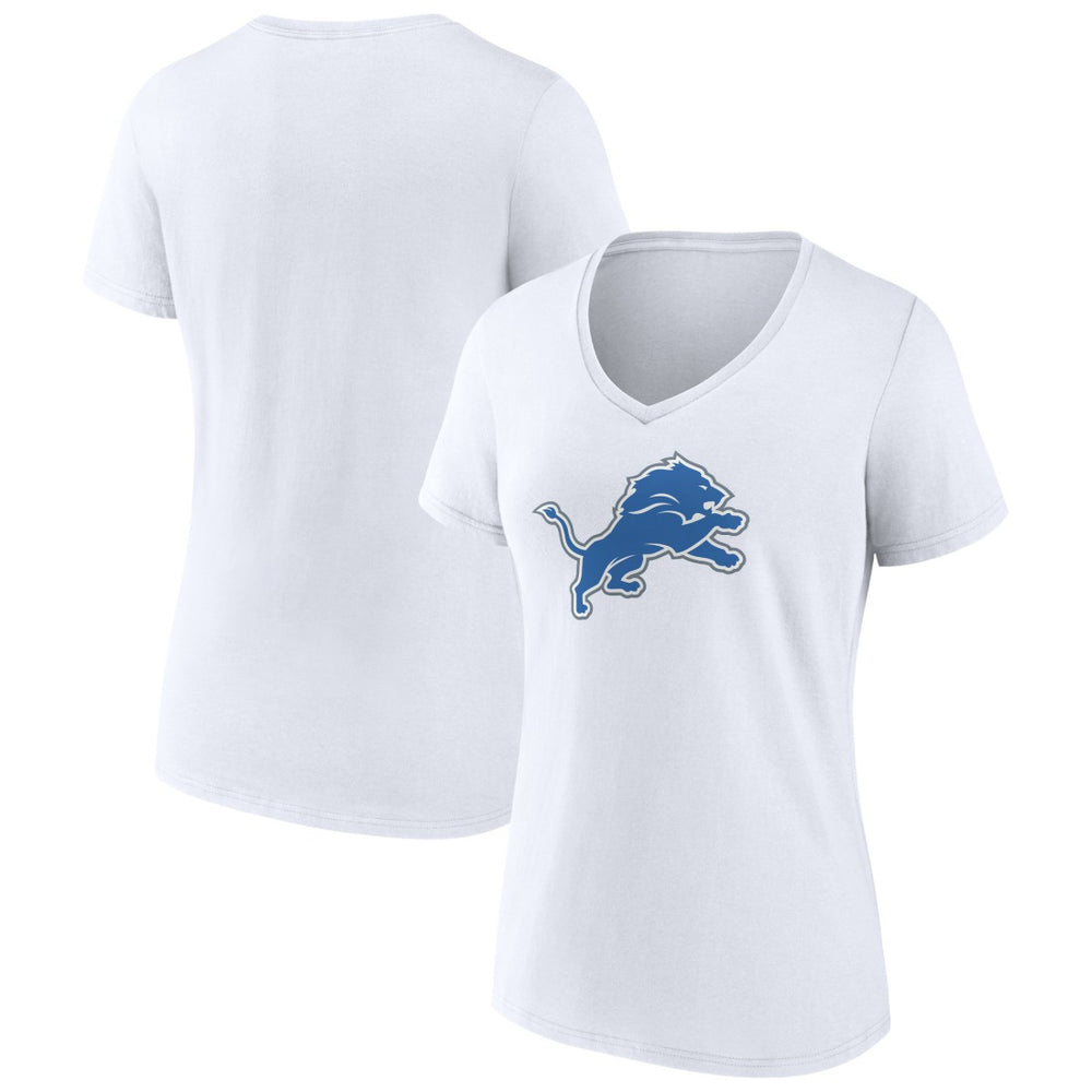 Women's Primary Logo V-Neck T-Shirt - Detroit Lions