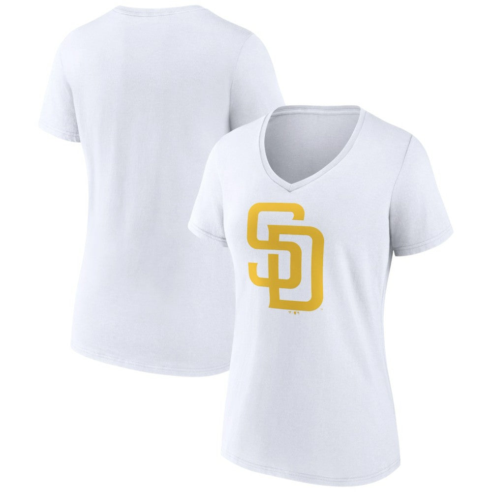 MLB San Diego Padres Women's Official Logo V-Neck T-Shirt