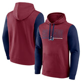 NHL Burgundy Colorado Avalanche Logo Athletic Deliver Fleece Pullover Hoodie