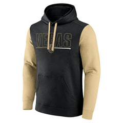 NHL Black Vegas Golden Knights Logo Athletic Deliver Fleece Pullover Hoodie
