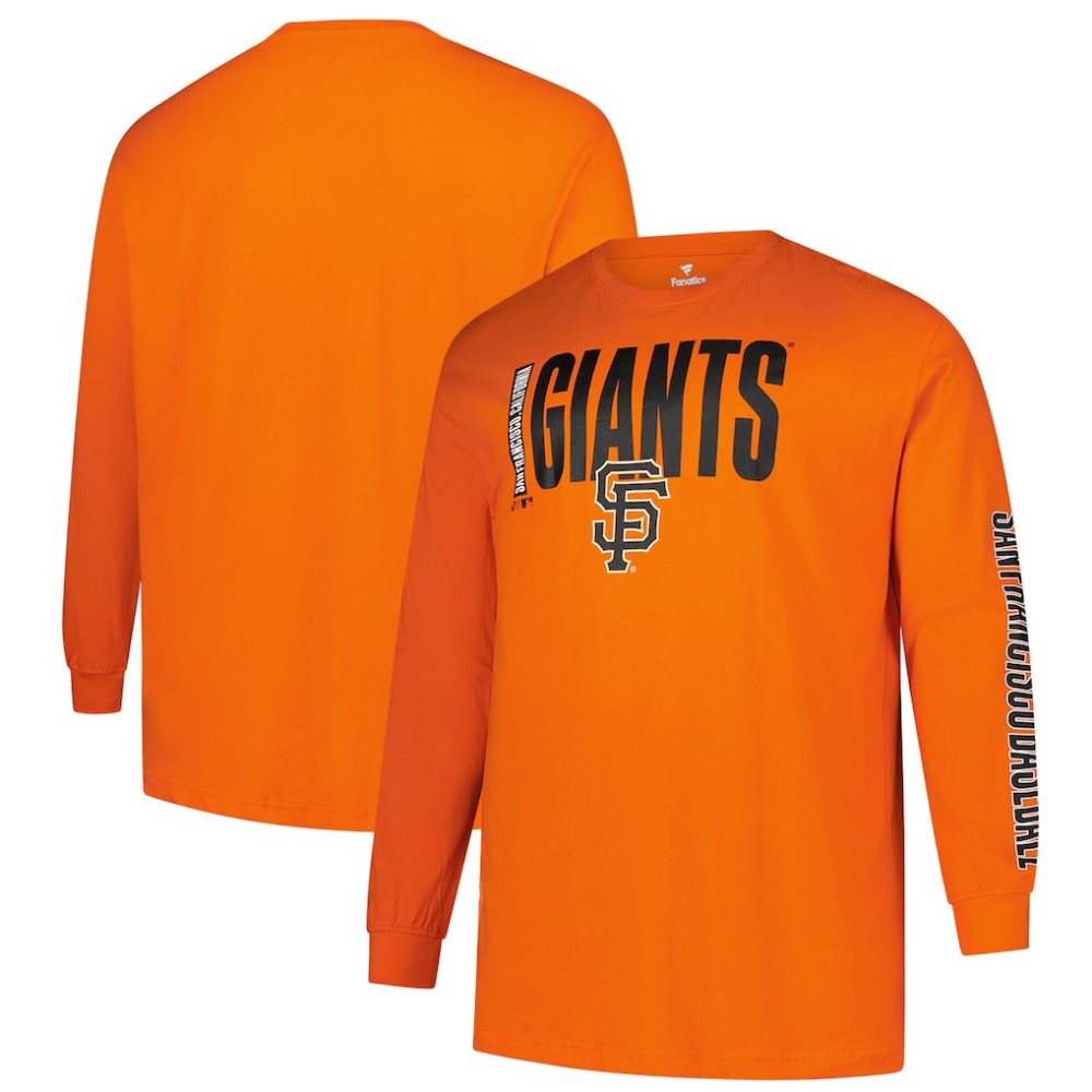 MLB San Francisco Giants Profile Big & Tall Two-Hit Long Sleeve T-Shirt