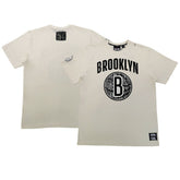 NBA Brooklyn Nets NBA x Two Hype Unisex Culture & Hoops T-Shirt - Cream for sale