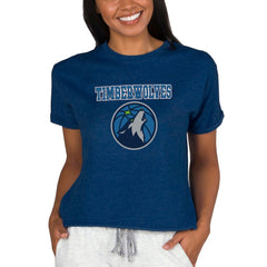 NBA Minnesota Timberwolves Concepts Sport NBA Women's Concepts Mainstream Terry SS Top