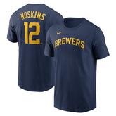 MLB Rhys Hoskins Milwaukee Brewers Nike Fuse Name & Number T-Shirt