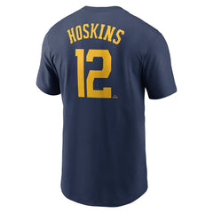 MLB Rhys Hoskins Milwaukee Brewers Nike Fuse Name & Number T-Shirt